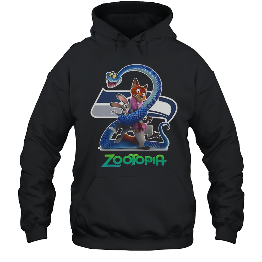 Seattle Seahawks Zootopia 2 T-Shirt Unisex Hoodie
