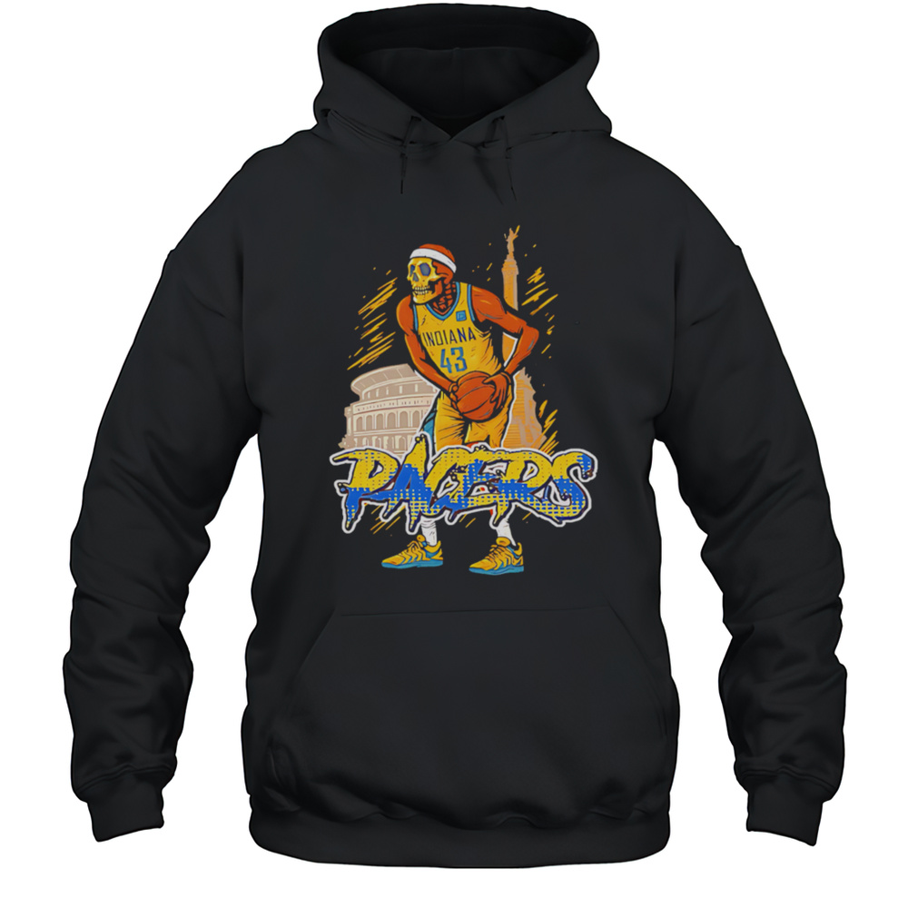 Skeleton Pascal Siakam 43 Indiana Pacers Stadium Sports Shirt Unisex Hoodie