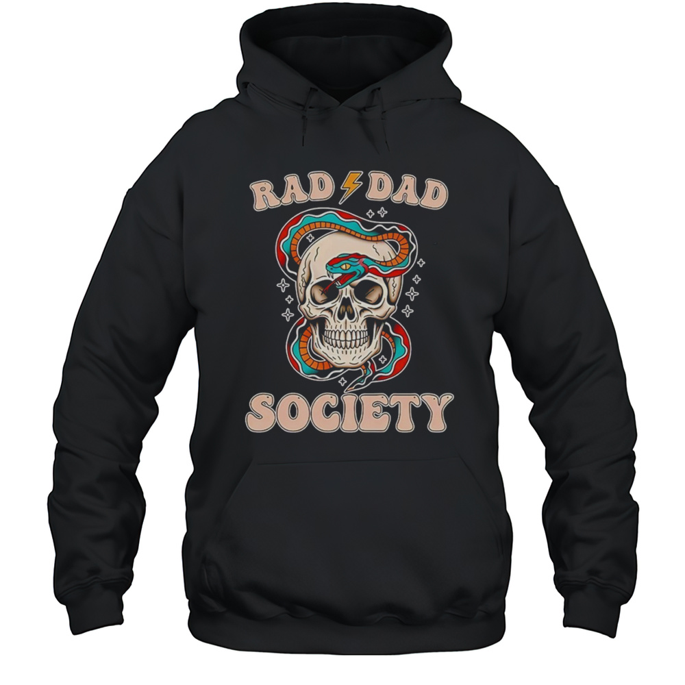 Skull Snake Rad Dad Society Shirt Unisex Hoodie