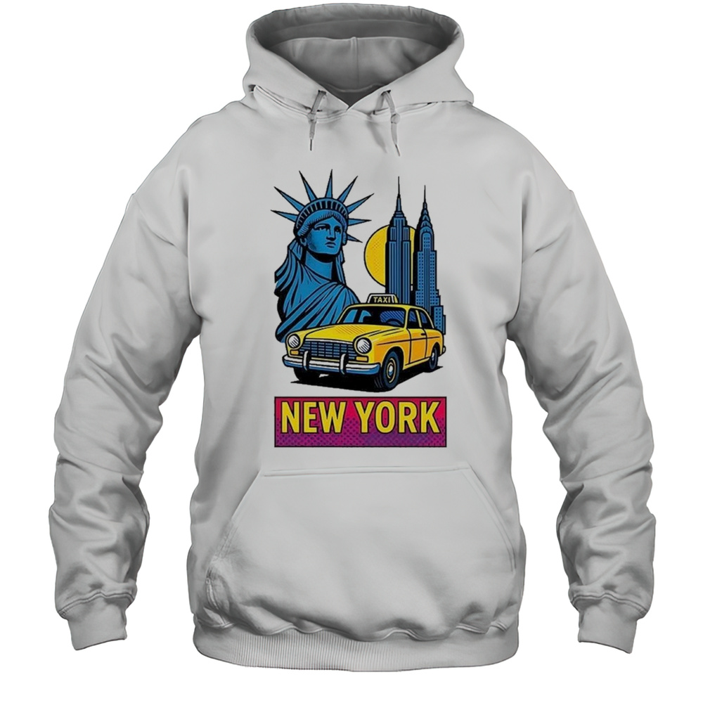 Statue Of Liberty New York Retro Style Shirt Unisex Hoodie