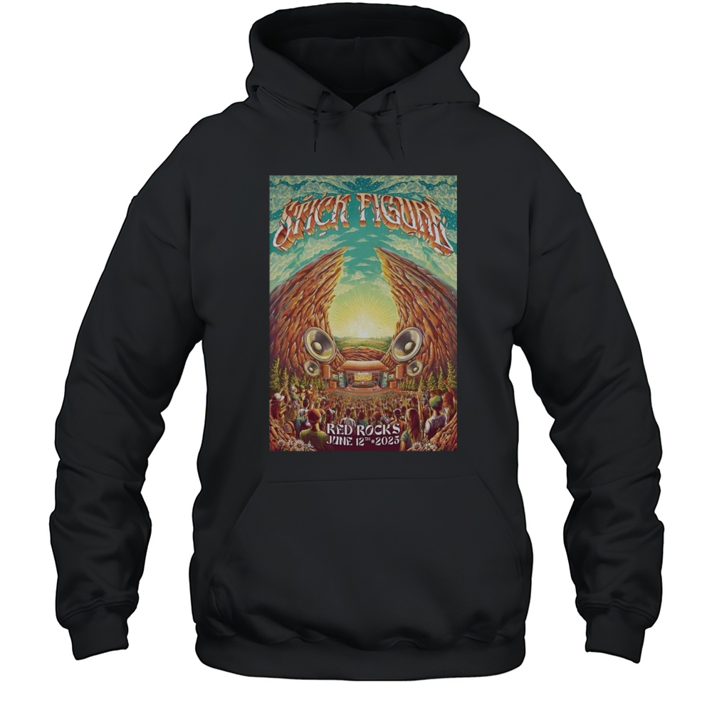 Stick Figure June 12 2025 Red Rocks Amphitheatre Morrison CO Shirt Unisex Hoodie