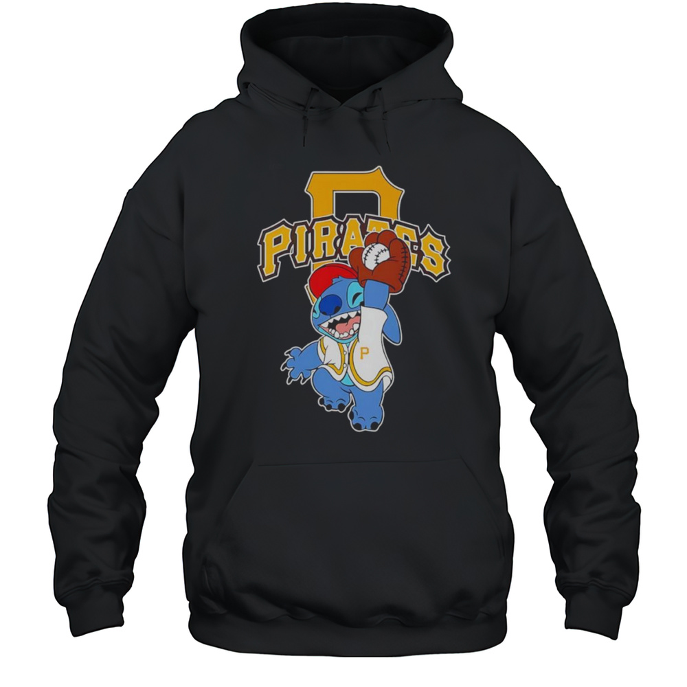 Stitch Play Baseball Pittsburgh Pirates Shirt Unisex Hoodie