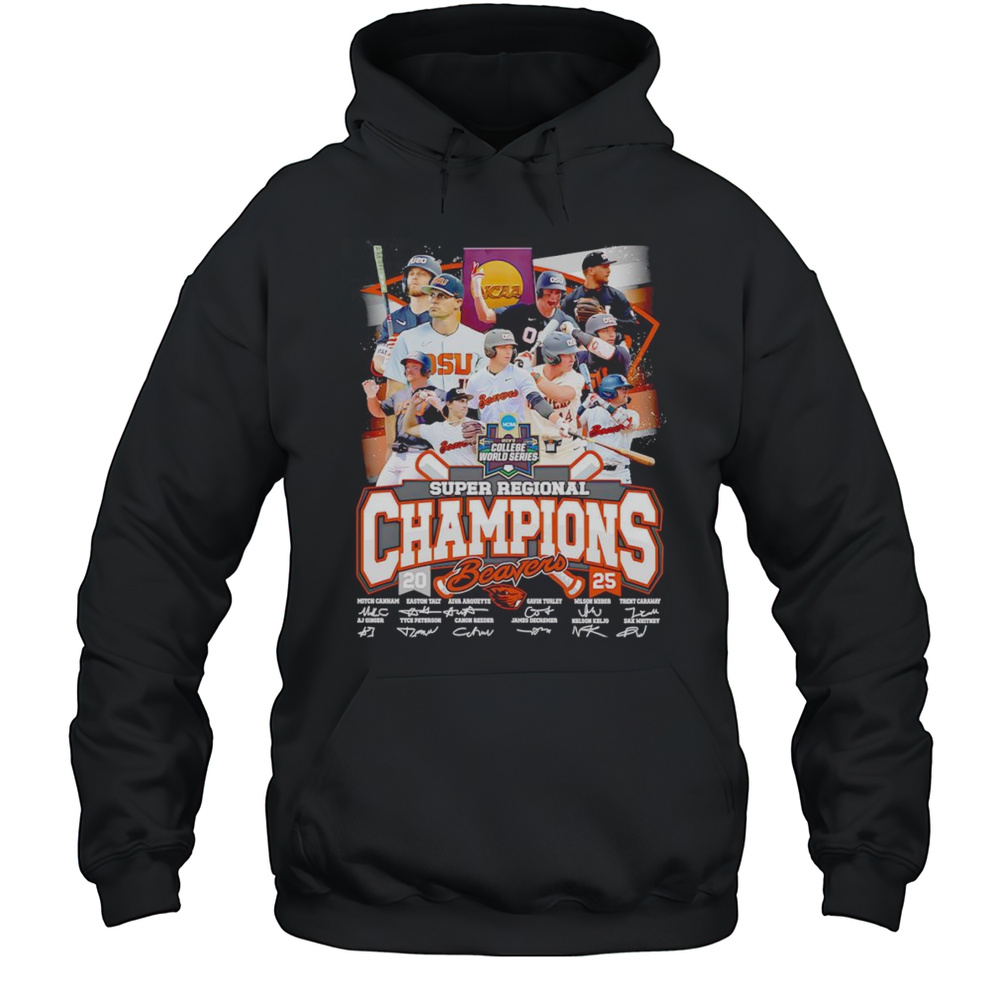 Super Regional Champions 2025 Oregon State Beavers Shirt Unisex Hoodie