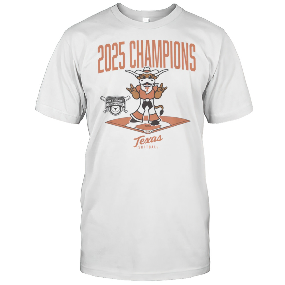 Texas Longhorns 2025 Champs Diamond NCAA Softball T Shirt