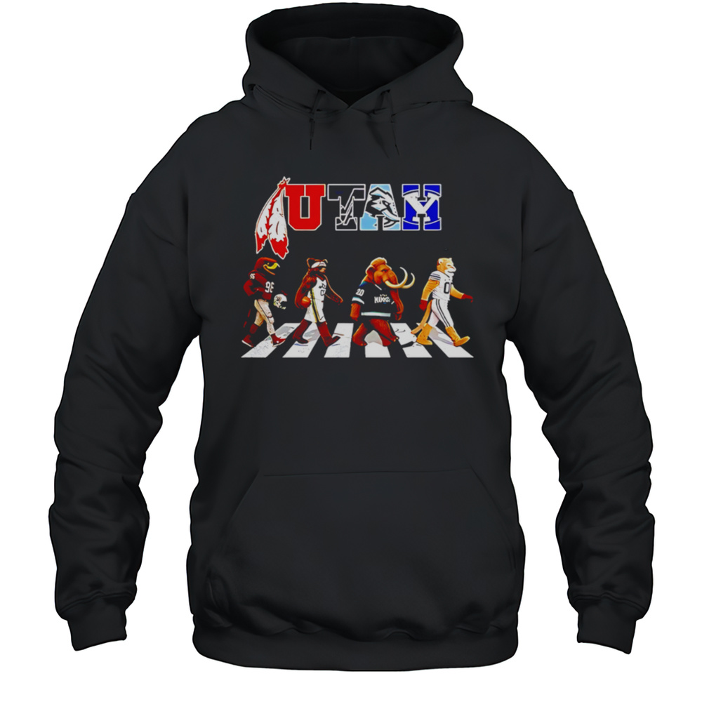Utah Sports Team Logo Mascot Abbey Road Shirt Unisex Hoodie
