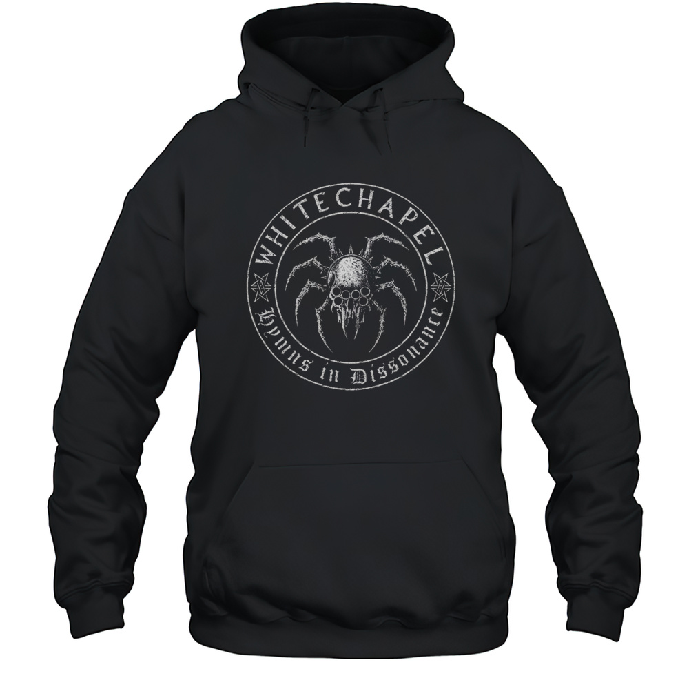Whitechapel Spider Skull Shirt Unisex Hoodie