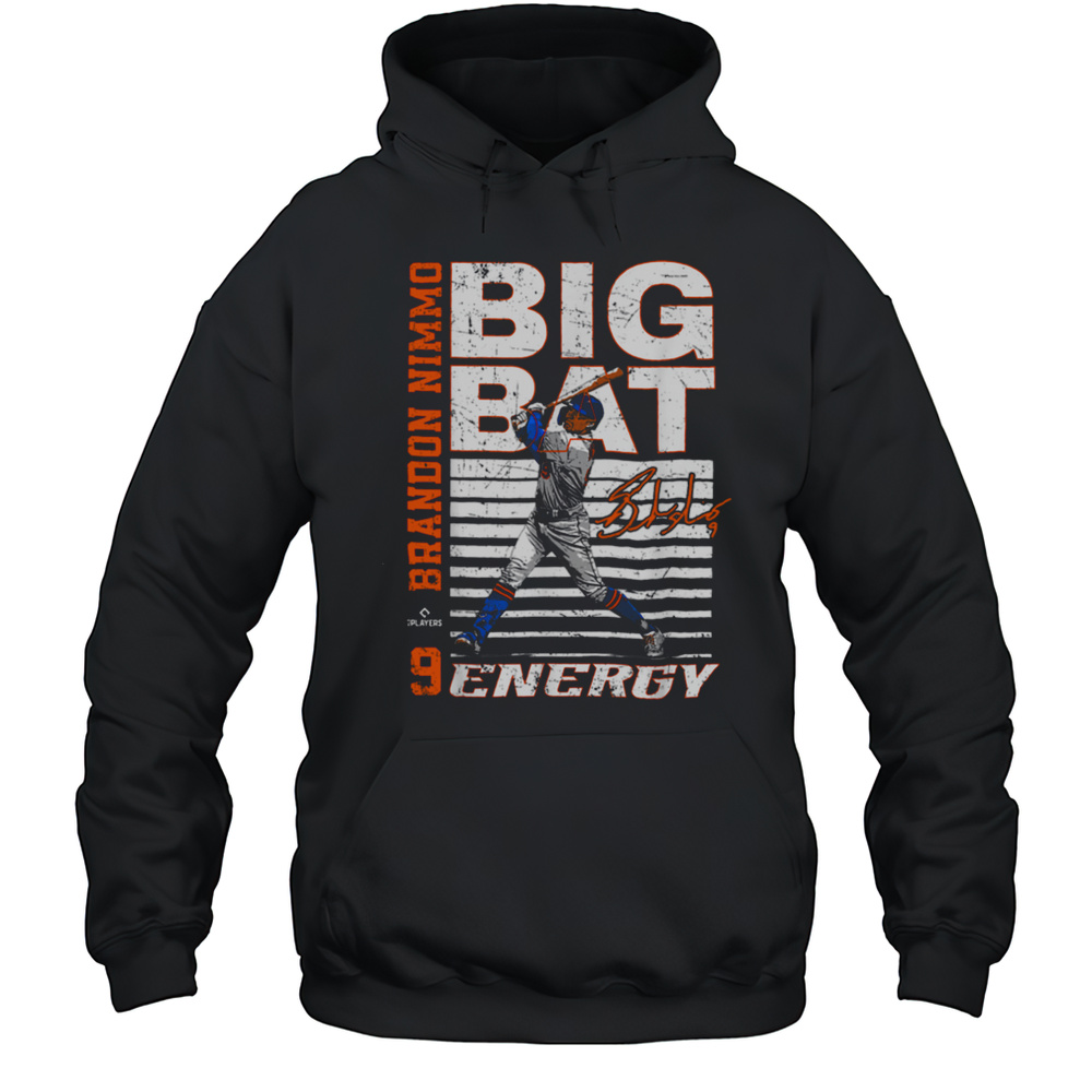 Big Bat Energy Brandon Nimmo New York Baseball MLBPA T Shirt Unisex Hoodie