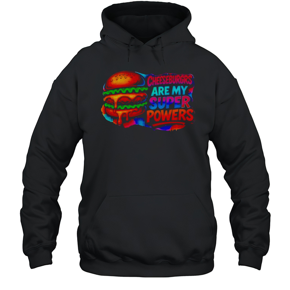 Cheeseburgrs Are My Super Powers Pride Shirt Unisex Hoodie