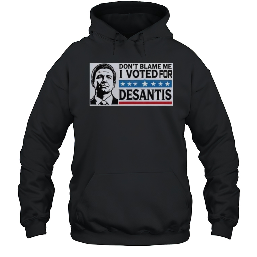 Croaky Caiman Dont Blame Me I Voted For Desantis Shirt Unisex Hoodie