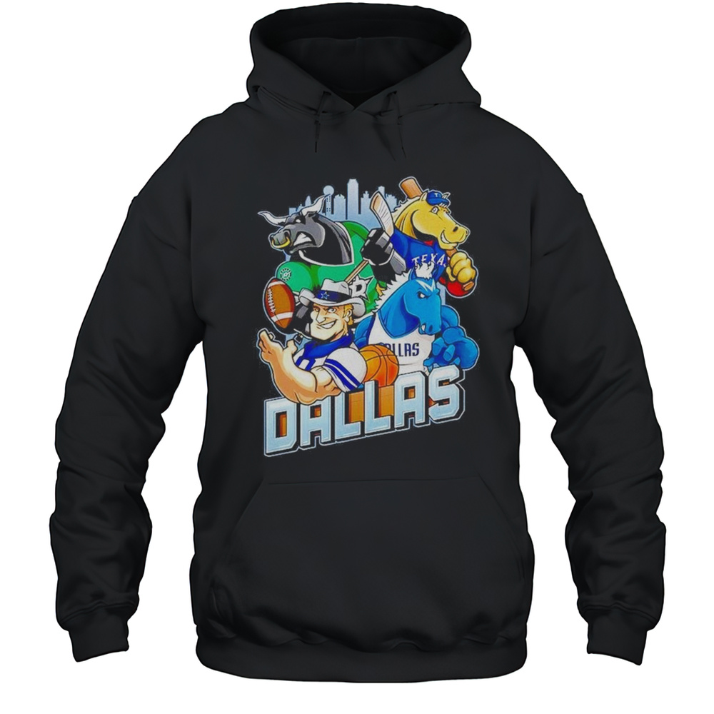 Dallas Sports Team Mascot 2025 Shirt Unisex Hoodie