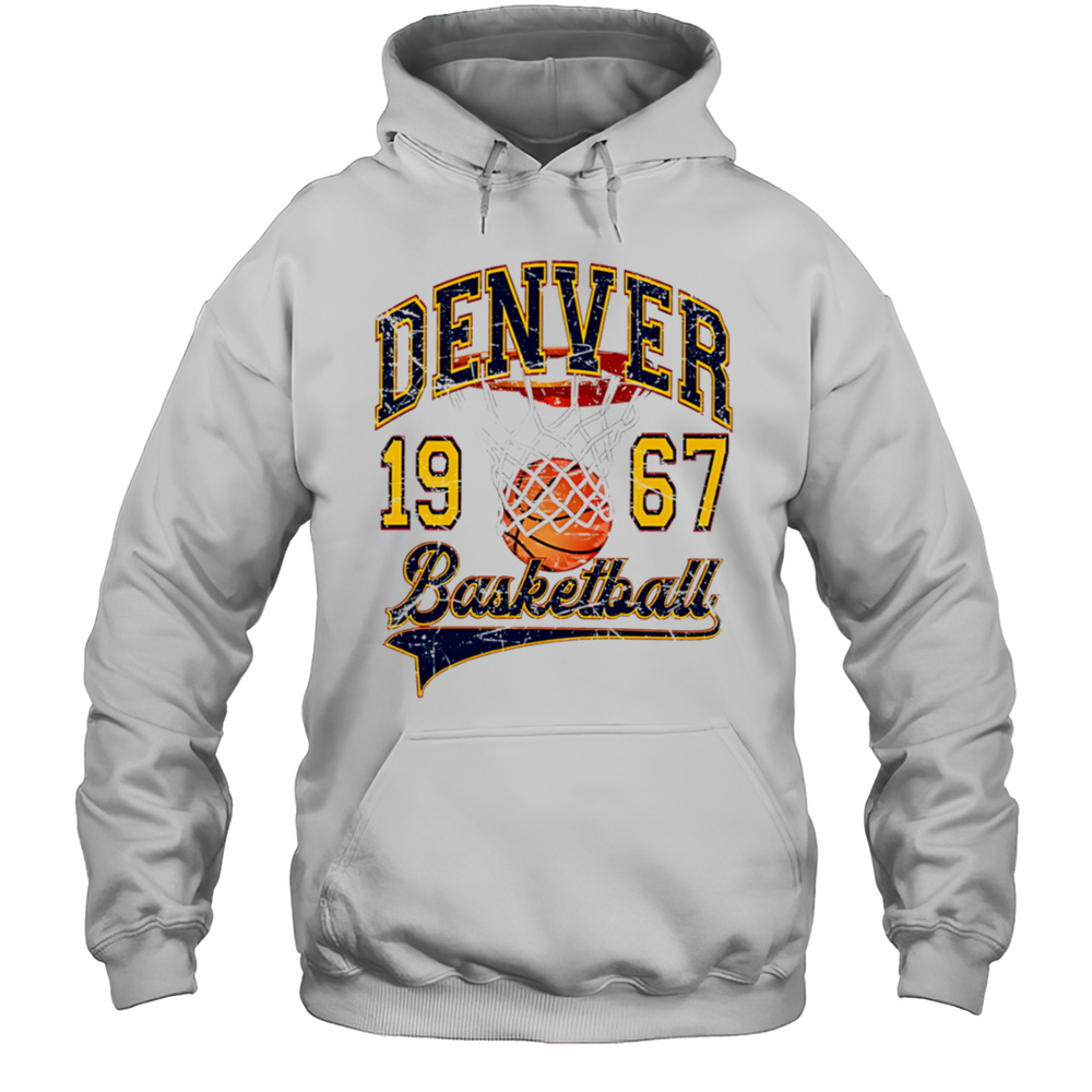Denver Basketball 1976 Design Shirt Unisex Hoodie