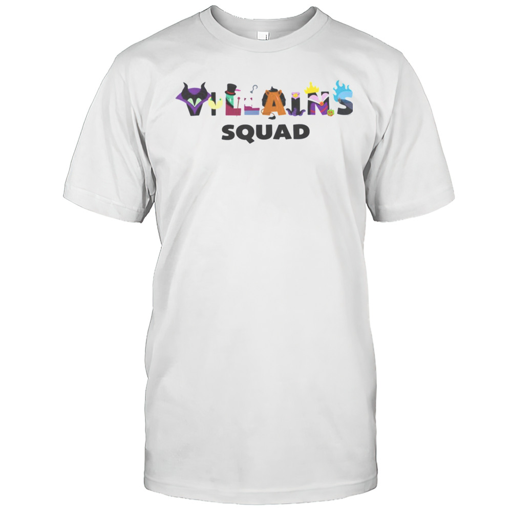 Disney Villains Squad Character Letters Trip Matching T Shirt