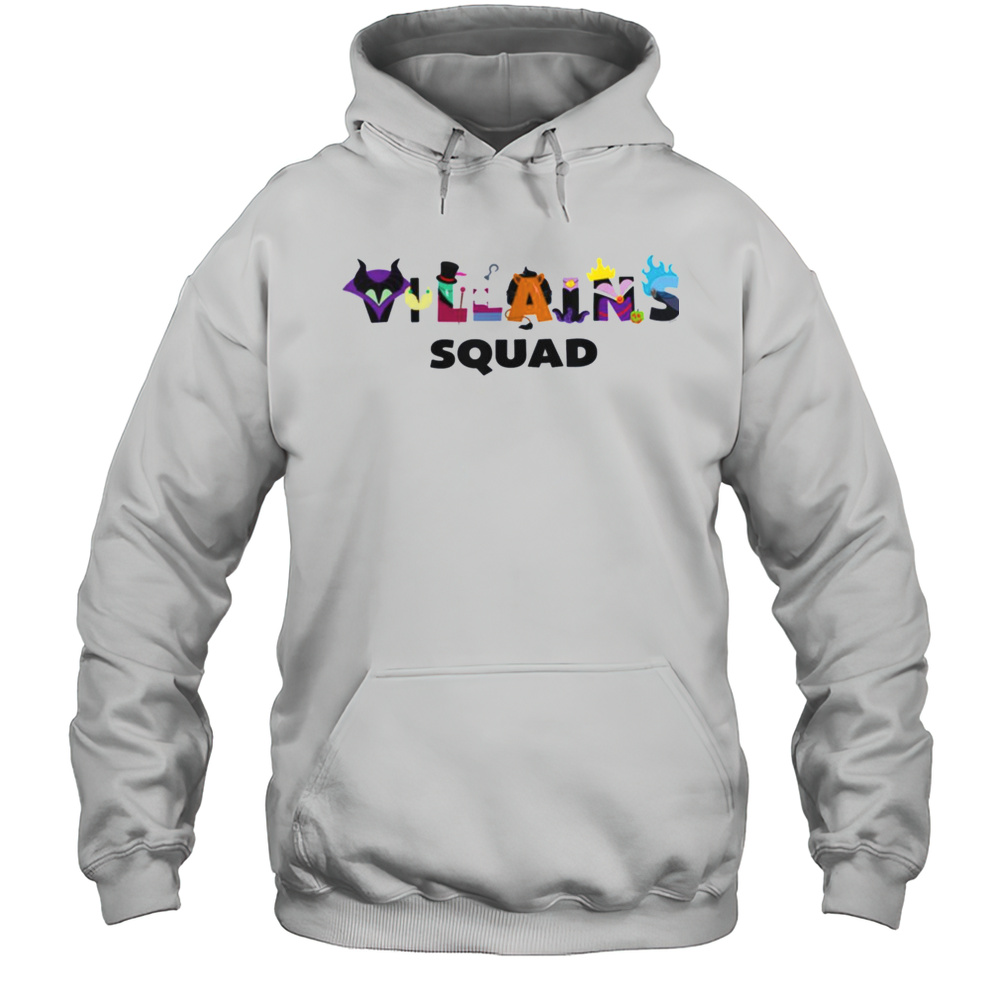 Disney Villains Squad Character Letters Trip Matching T Shirt Unisex Hoodie