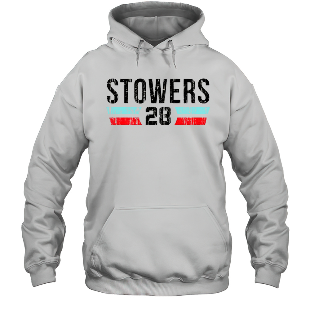 Kyle Stowers 28 Miami Font Vintage Shirt Unisex Hoodie