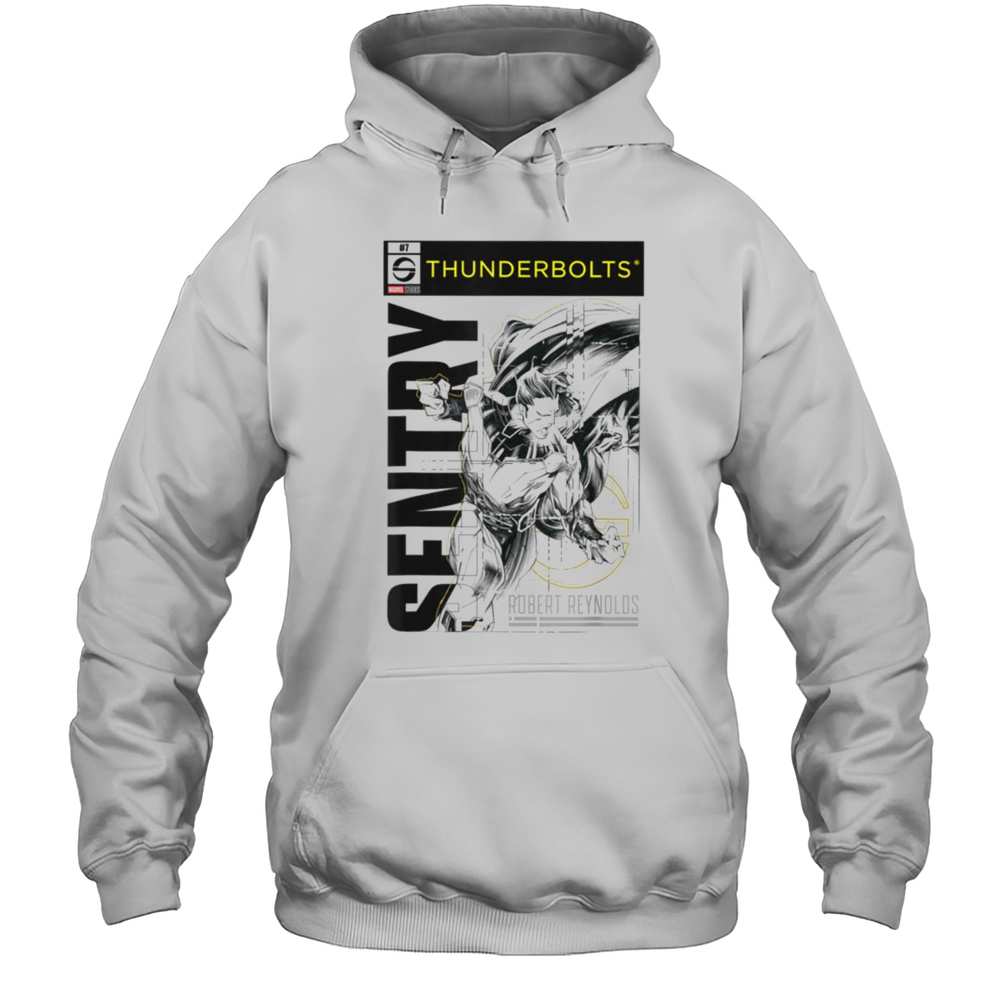 Marvel Thunderbolts Robert Reynolds Sentry Sketch Poster T Shirt Unisex Hoodie