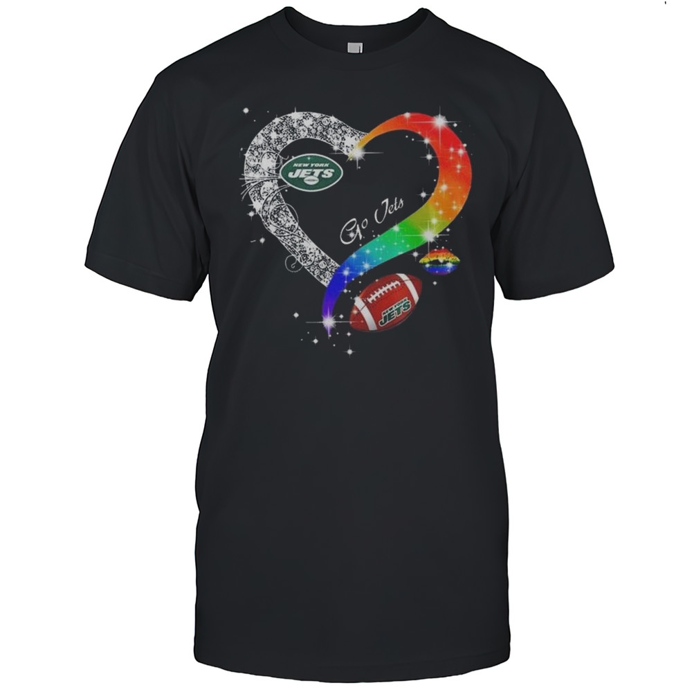 New York Jets 2025 LGBT Pride Day Go Jets Vintage Shirt