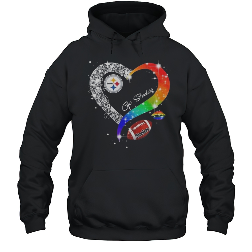 Pittsburgh Steelers 2025 LGBT Pride Day Go Steelers Vintage Shirt Unisex Hoodie