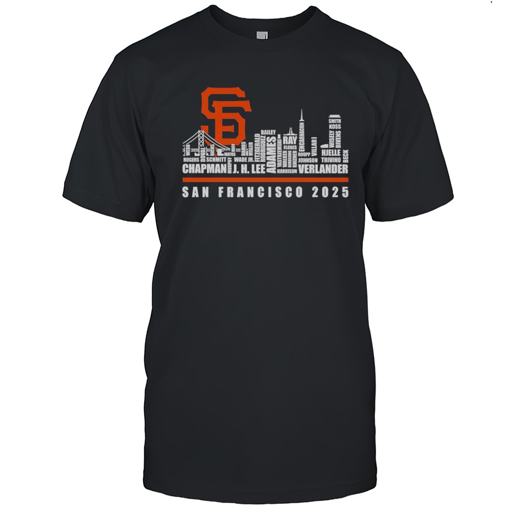 Skyline Name San Francisco Giants 2025 Shirt