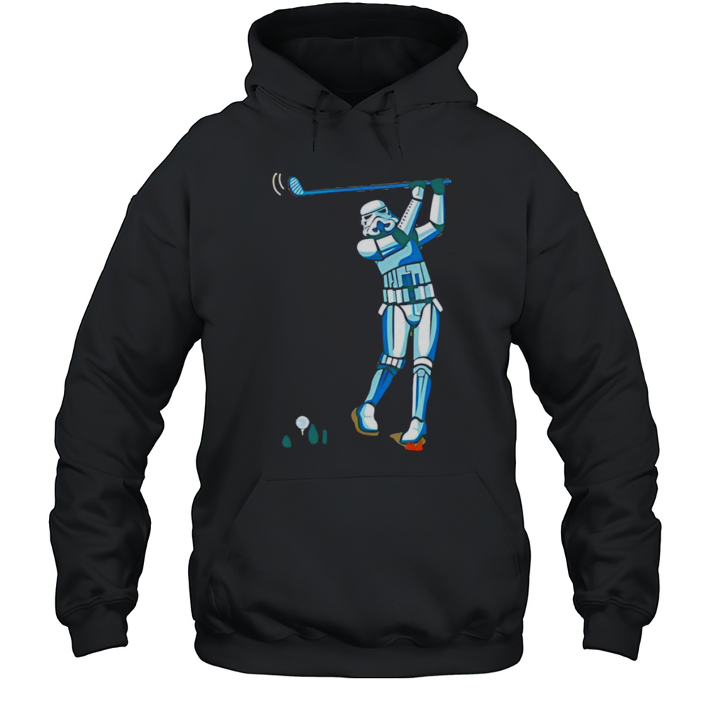 Stormtrooper Playing Golf Shirt Unisex Hoodie