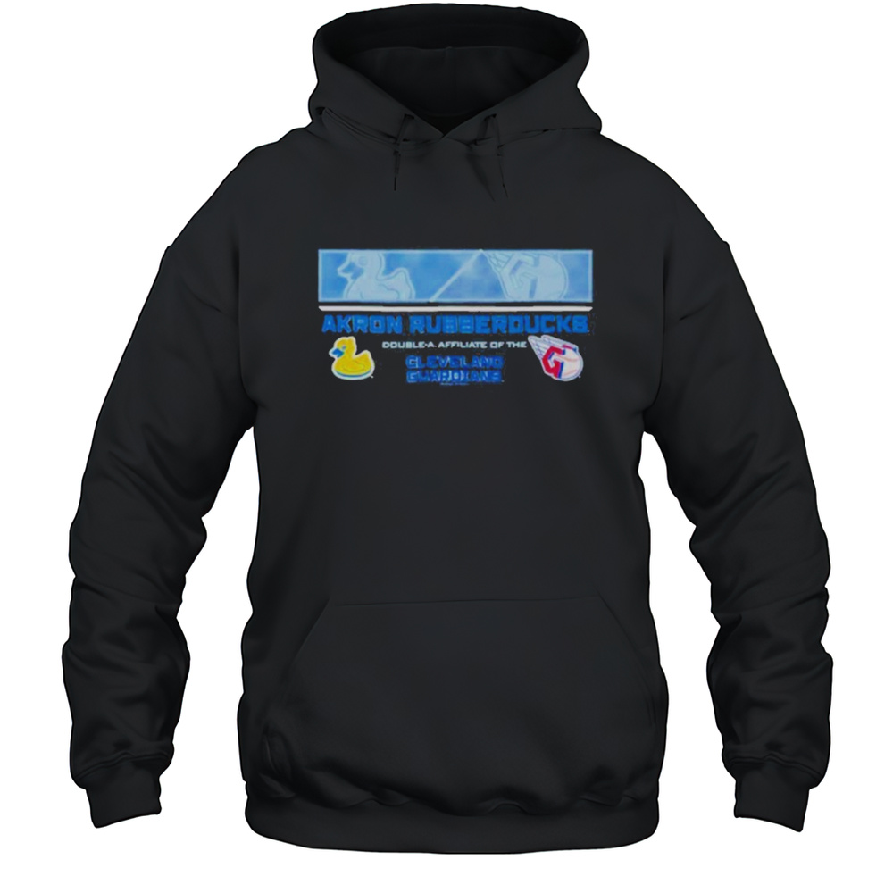 Akron Rubber Ducks Double A Affiliate Of The Cleveland Guardians Logo Shirt Unisex Hoodie