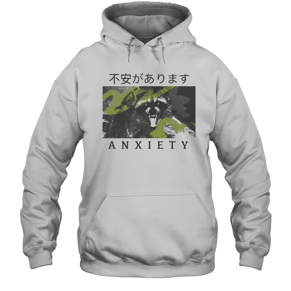 Anxiety Raccoon T-shirt Unisex Hoodie