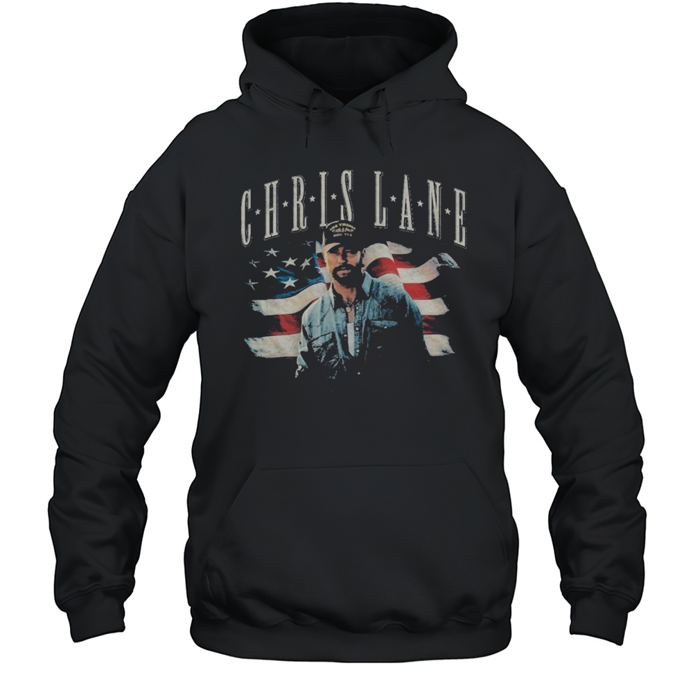 Chris Lane American Flag T-shirt Unisex Hoodie