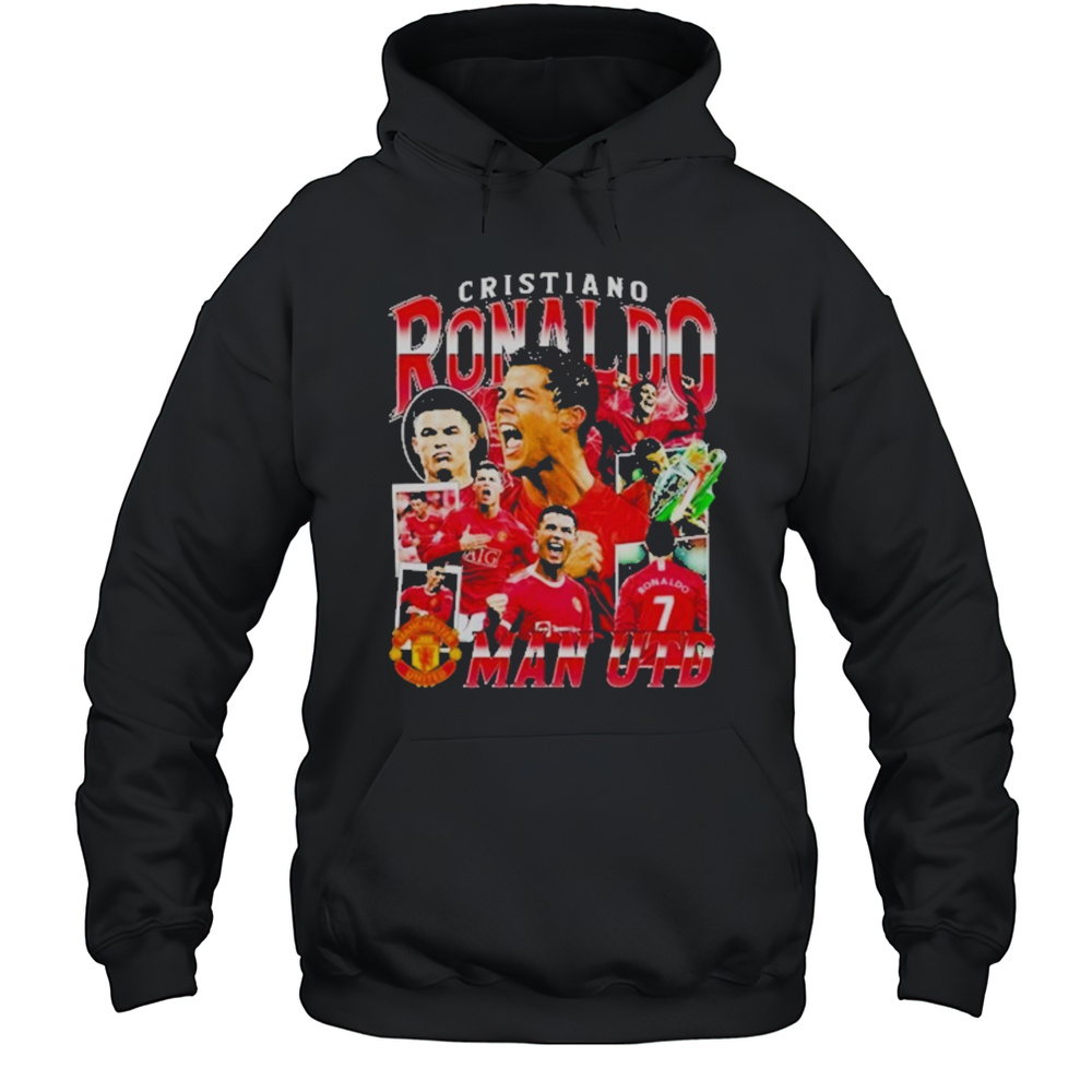 Ishowspeed Wearing 2025 Cristiano Ronaldo Man United Shirt Unisex Hoodie