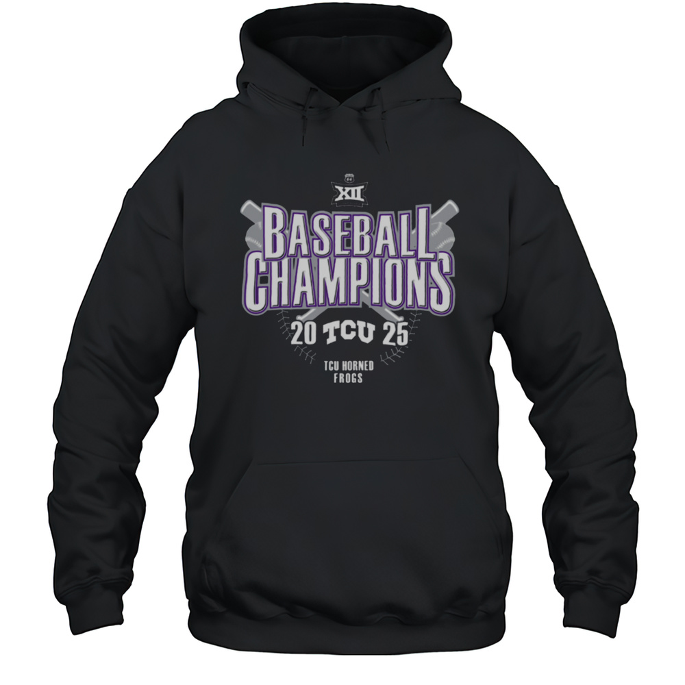 Kansas State Wildcats 2025 Big 12 Baseball Conference Tournament Champions Locker Room T Shirt Unisex Hoodie