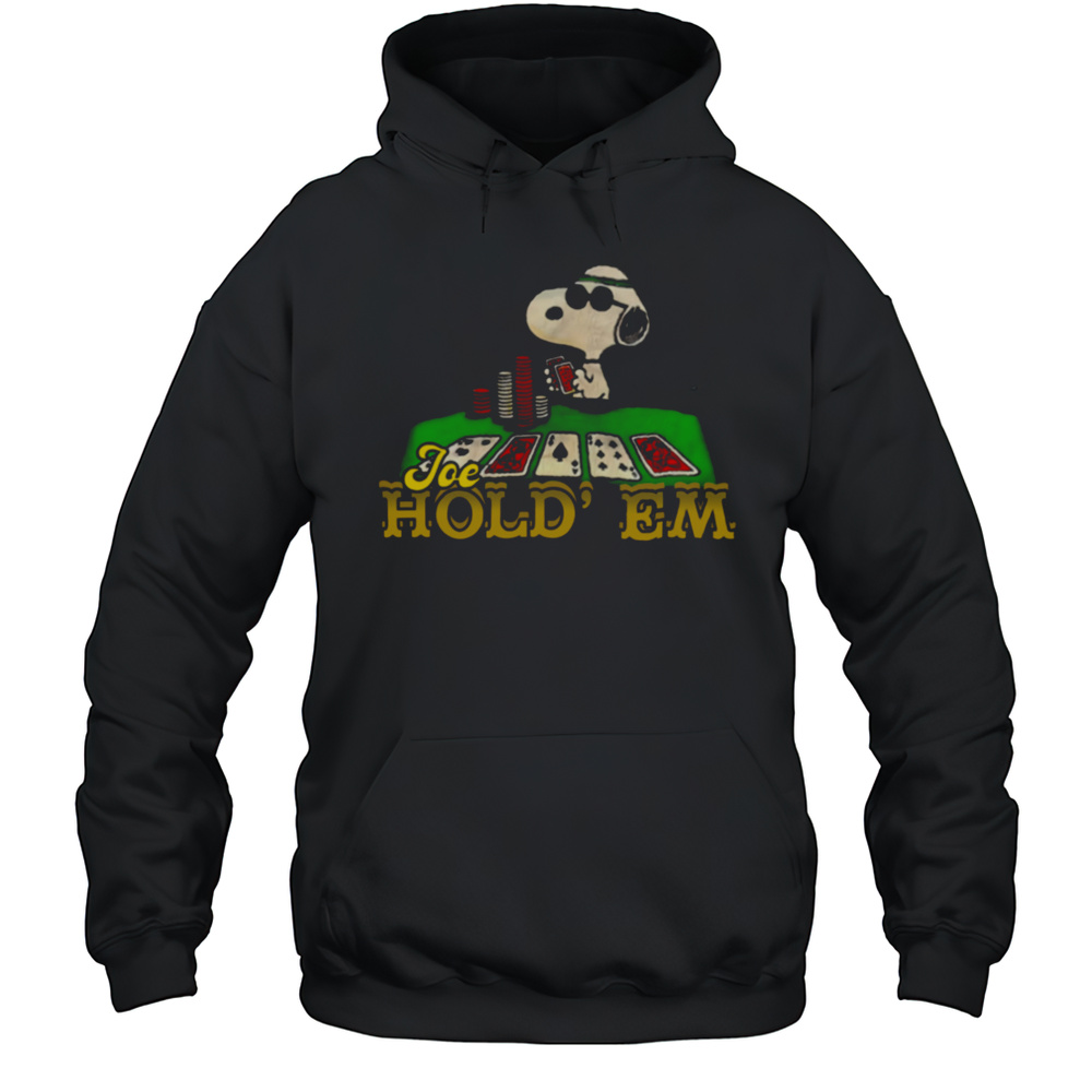 Peanuts Snoopy Poker Texas Hold Em T-shirt Unisex Hoodie