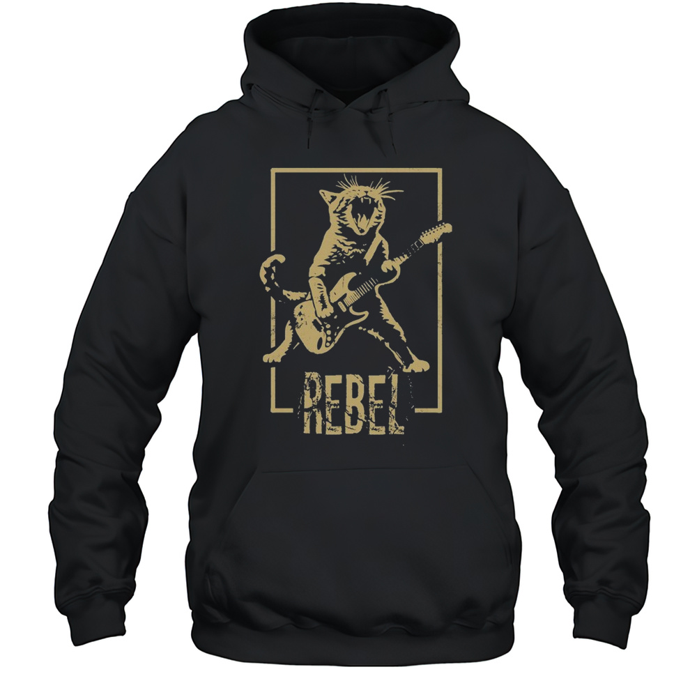 Rebel Kitty Cat T-shirt Unisex Hoodie