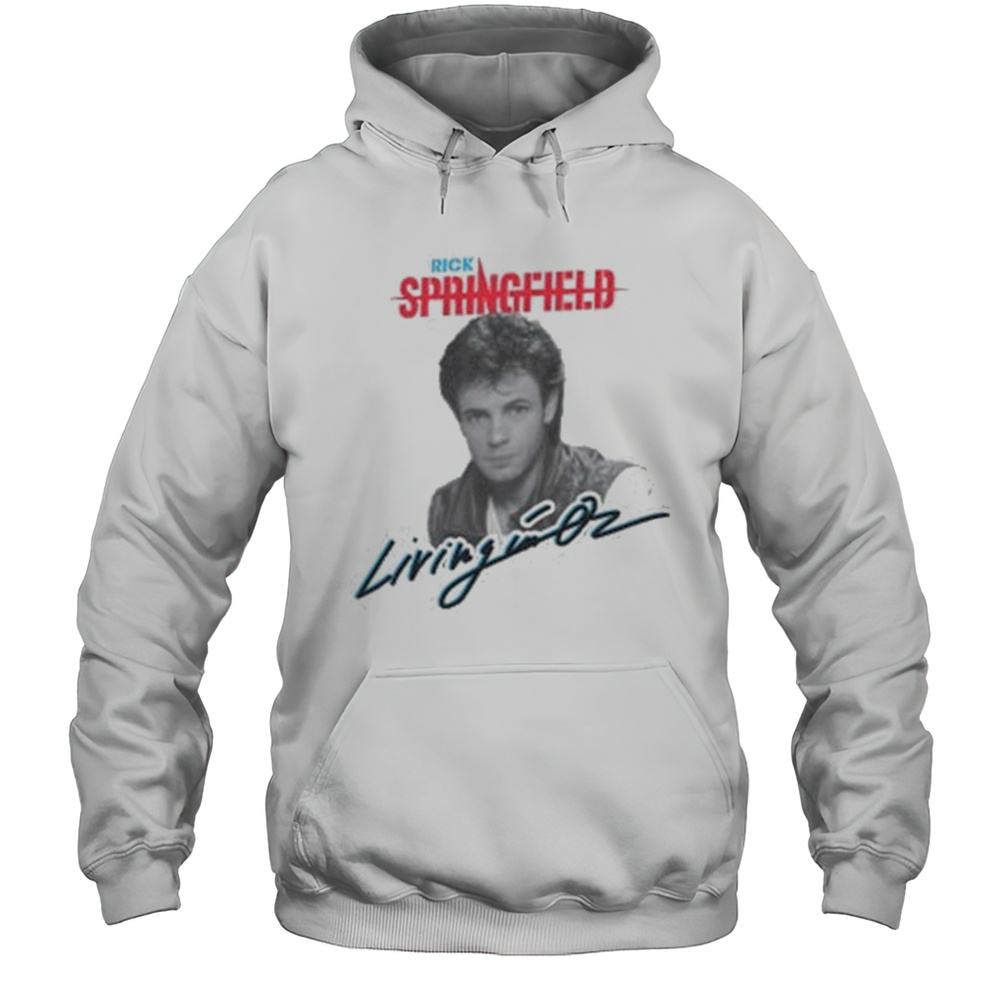 Rick Springfield Living In Oz T-shirt Unisex Hoodie