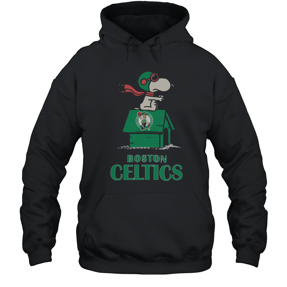 Snoopy Merch Boston Celtics Nba Basketball Snoopy House 2025 T Shirt Unisex Hoodie