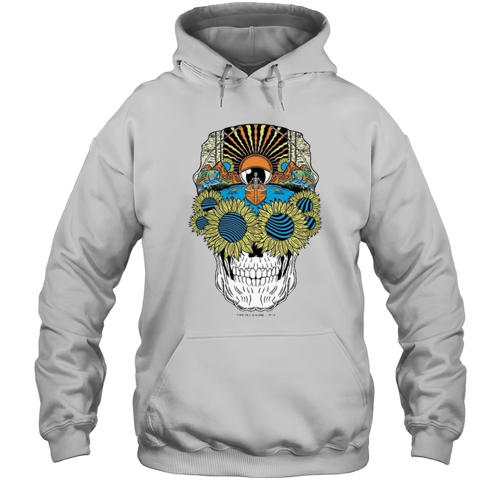 The Old Engine Skull Skeleton T-shirt Unisex Hoodie