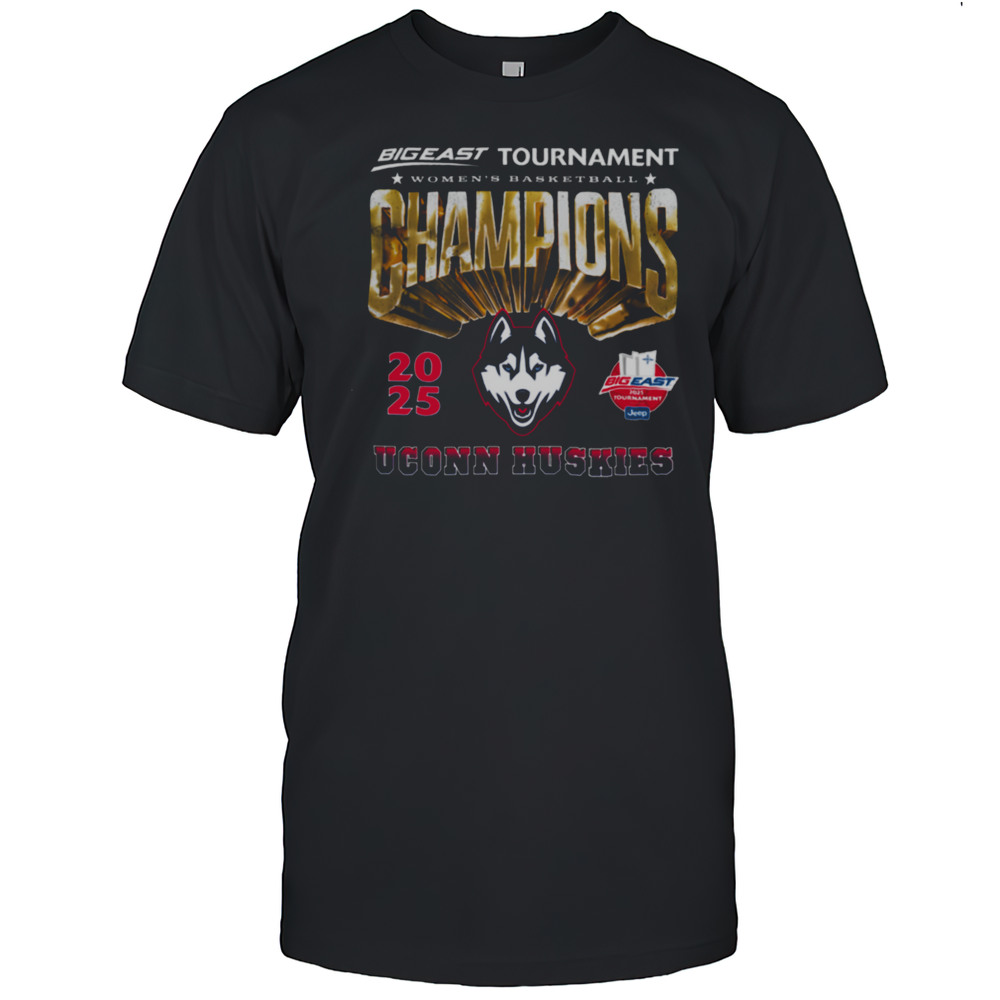 UConn Womens Basketball 2024 25 Big East WBB Tournament Champions T Shirt