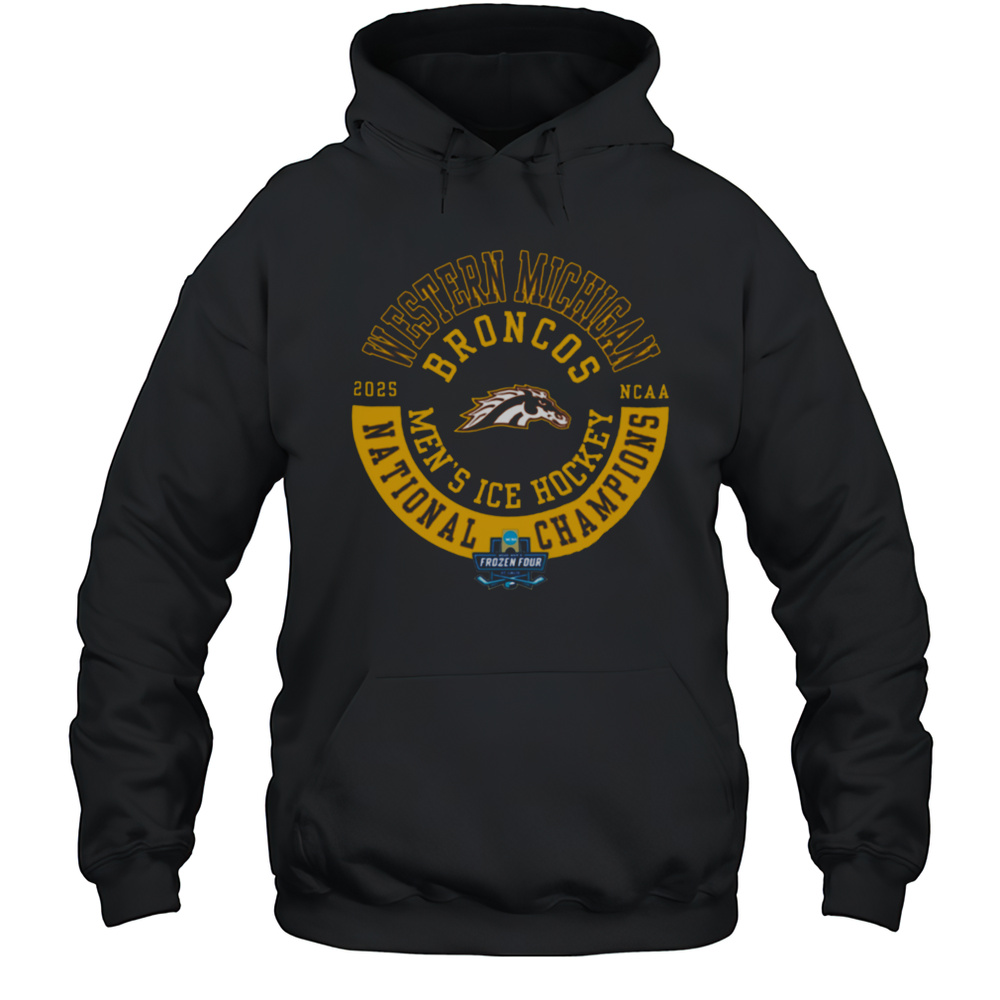 Western Michigan Broncos 2025 National Champions Jersey Circle Short Sleeve T Shirt Unisex Hoodie