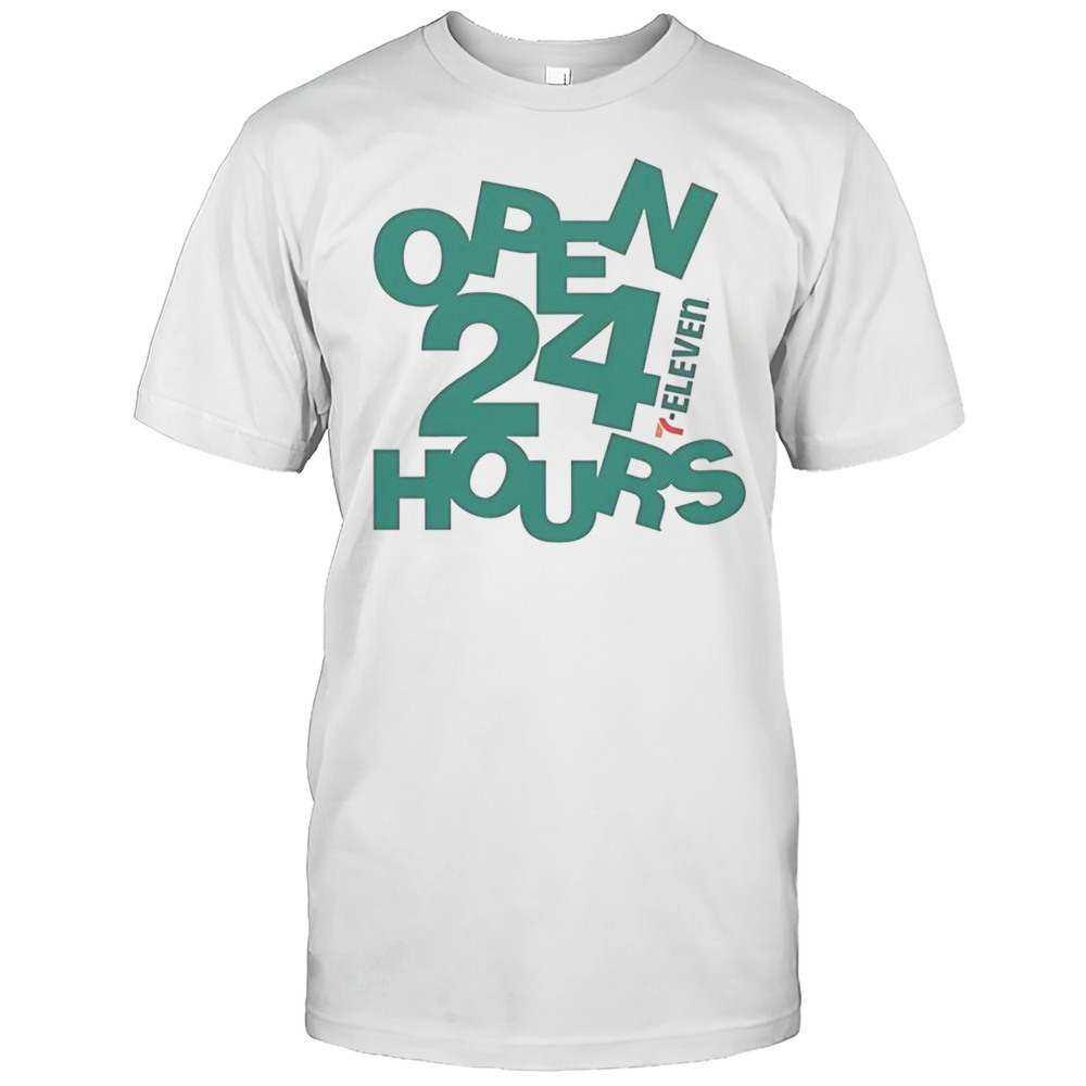 7 Eleven Open 24 Hours Abstract T-Shirt