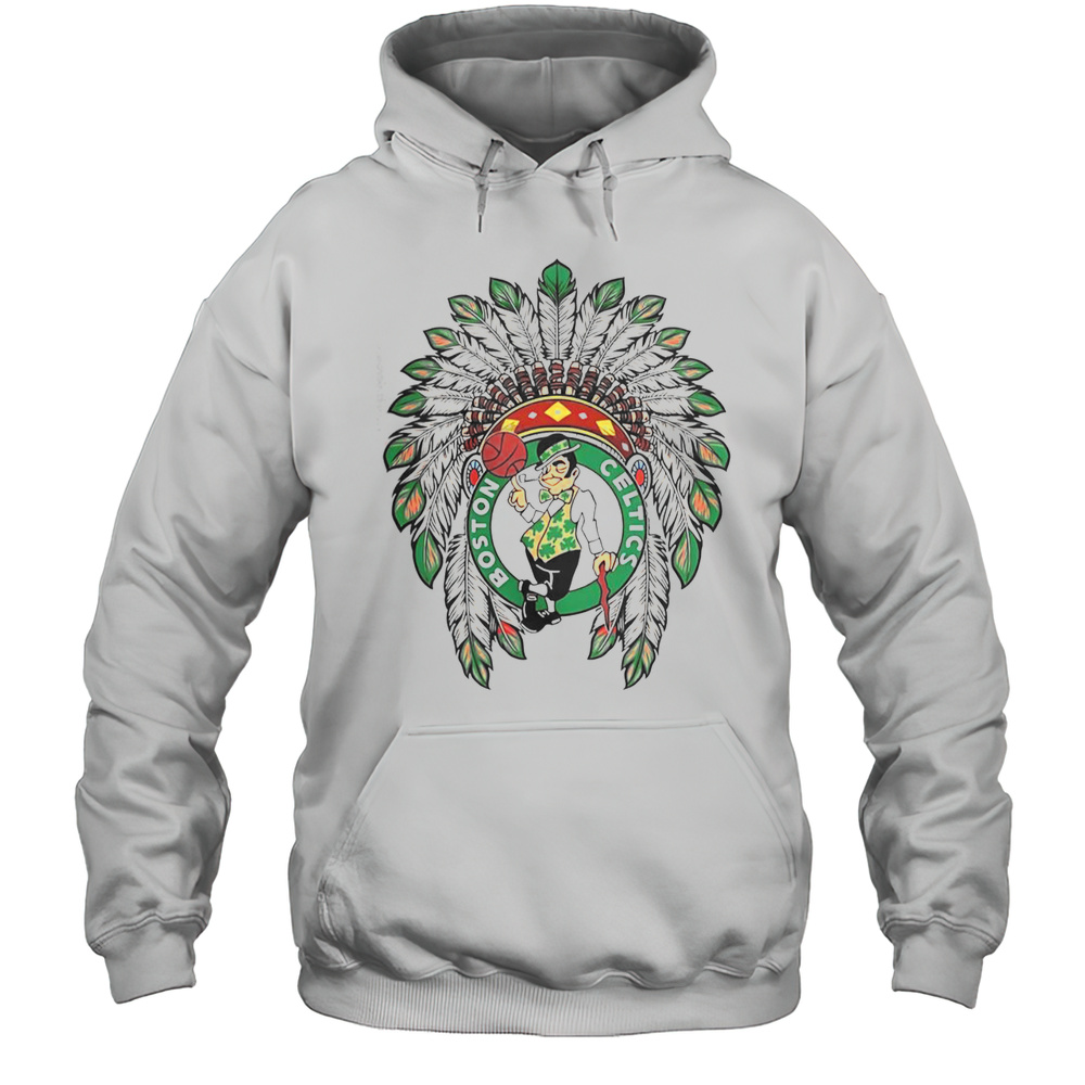 Boston Celtics Native American Logo T-Shirt Unisex Hoodie