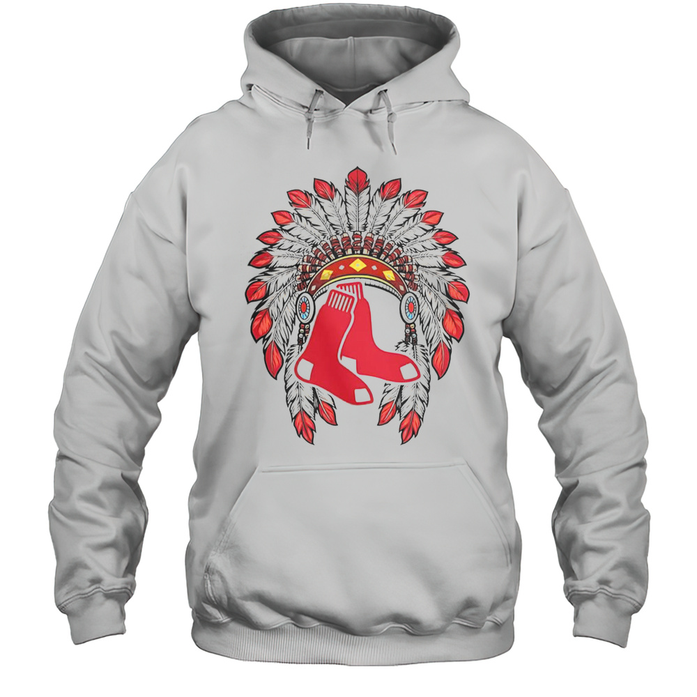 Boston Red Sox Native American Logo T-Shirt Unisex Hoodie