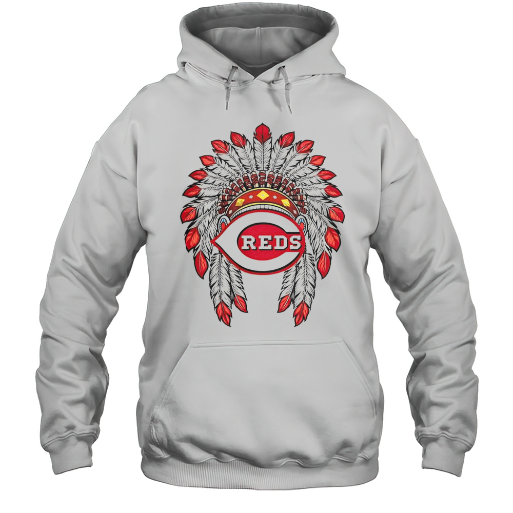 Cincinnati Reds Native American Logo T-Shirt Unisex Hoodie