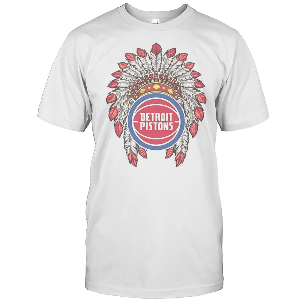Detroit Pistons Native American Logo T-Shirt
