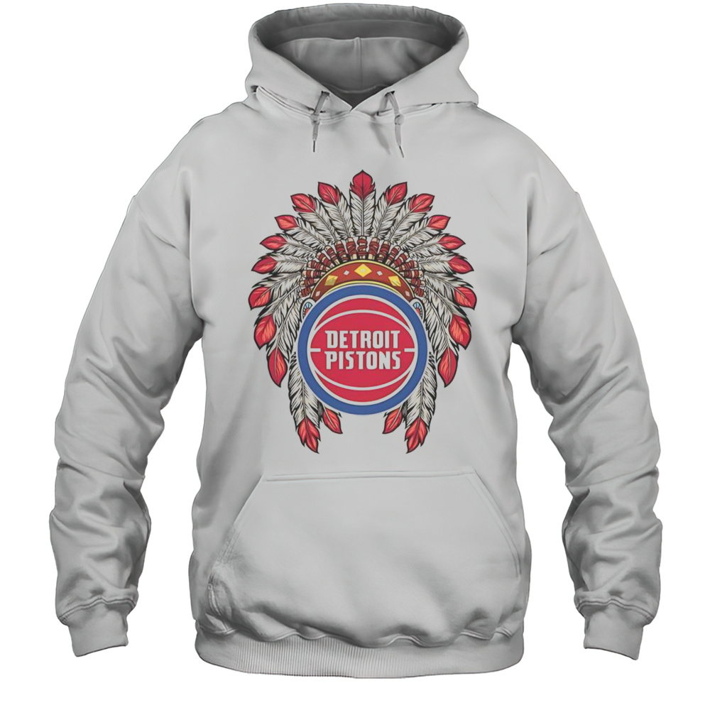 Detroit Pistons Native American Logo T-Shirt Unisex Hoodie