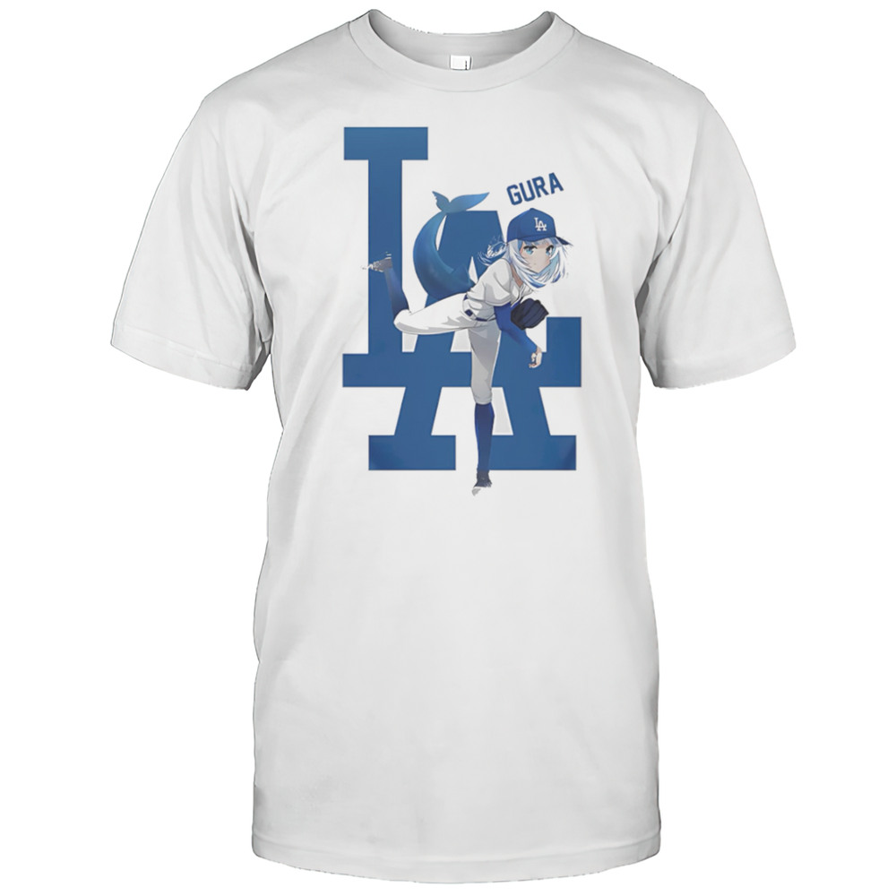 Los Angeles Dodgers Hololive Night Gura Shirt