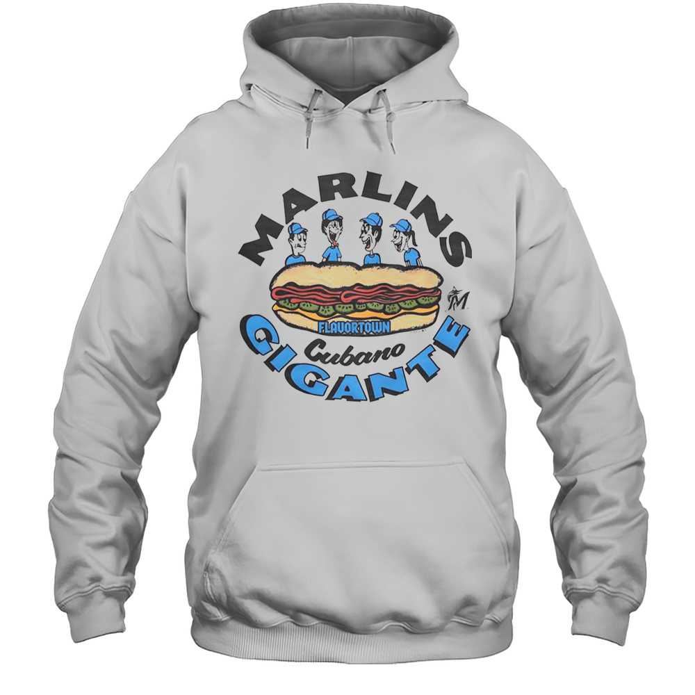 MLB X Flavortown Miami Marlins Cubano Gigante T-Shirt Unisex Hoodie