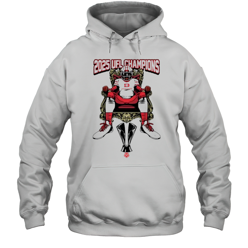 UFL DC Defenders Championship Throne T-Shirt Unisex Hoodie