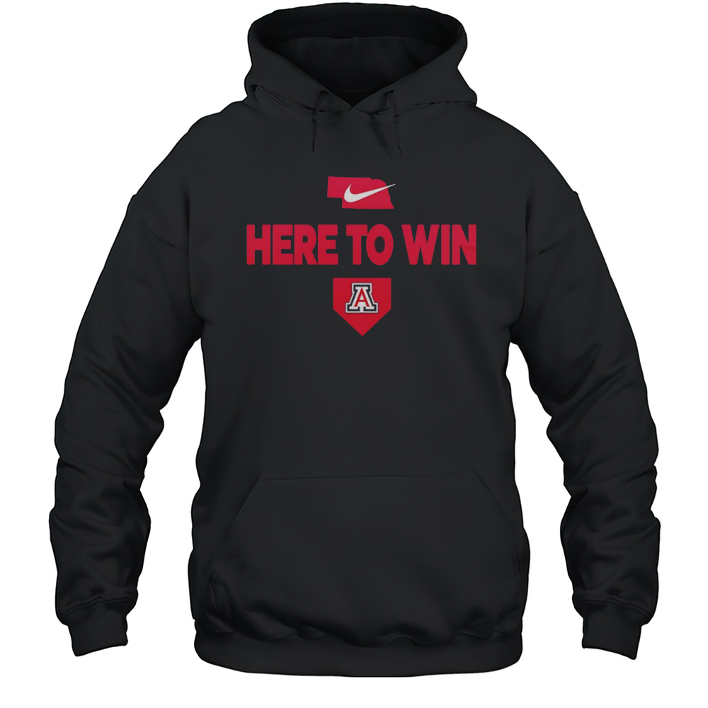 2025 Here To Win Arizona Baseball Shirt Unisex Hoodie