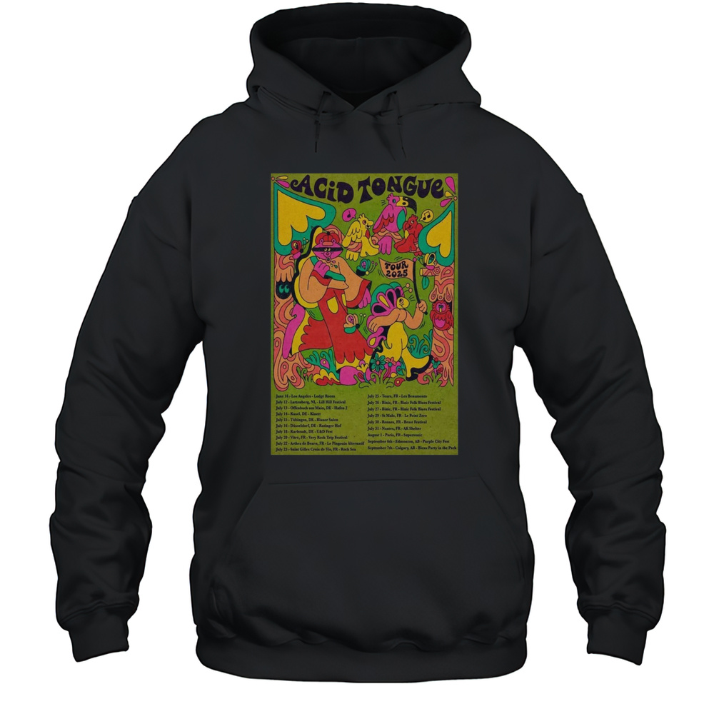 Acid Tongue Tour 2025 Poster T-Shirt Unisex Hoodie