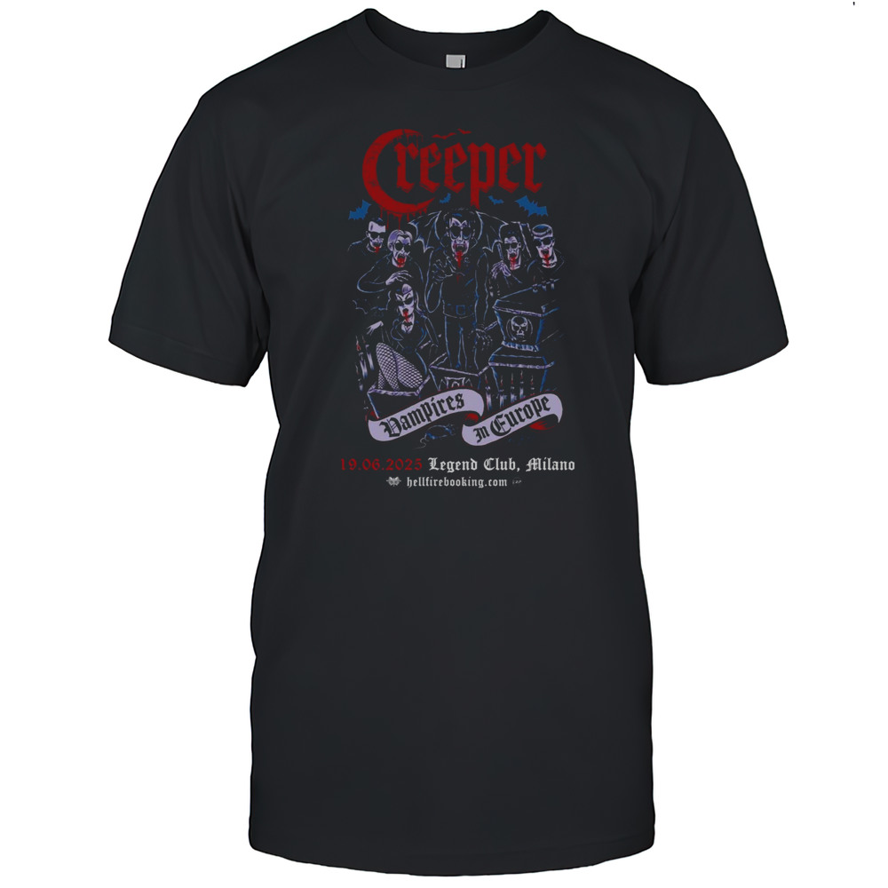 Creeper June 19 2025 Legend Club Milano Poster T-Shirt