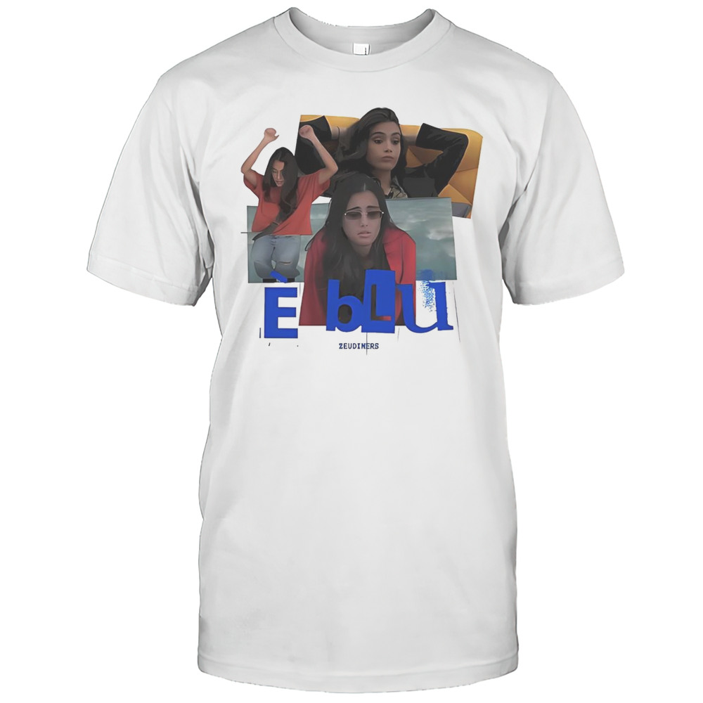 E Blu Zeudiners Piuma Tatuata T-Shirt