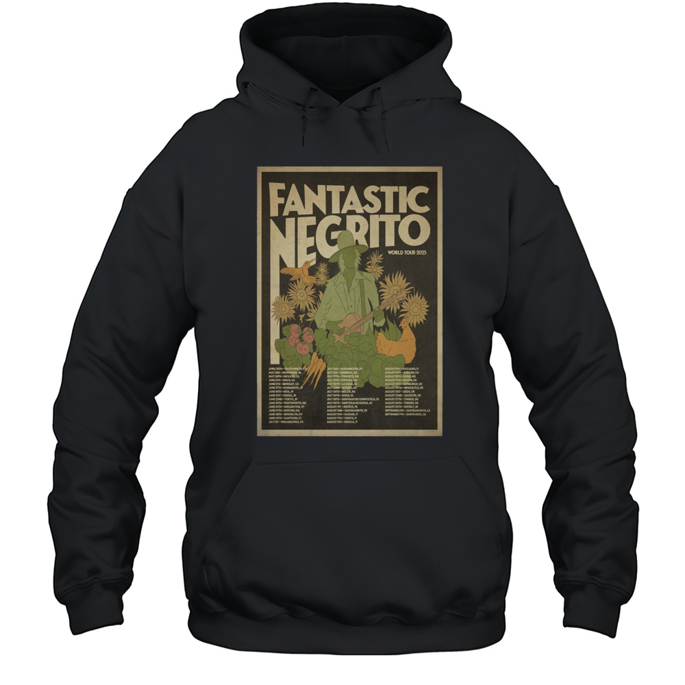 Fantastic Negrito World Tour 2025 Poster T-Shirt Unisex Hoodie