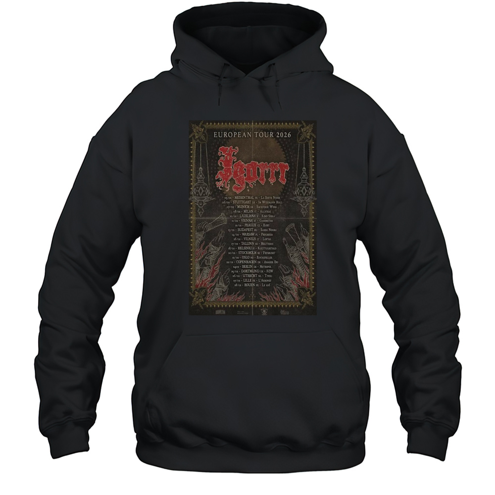Igorrr European Tour 2026 Poster T-Shirt Unisex Hoodie